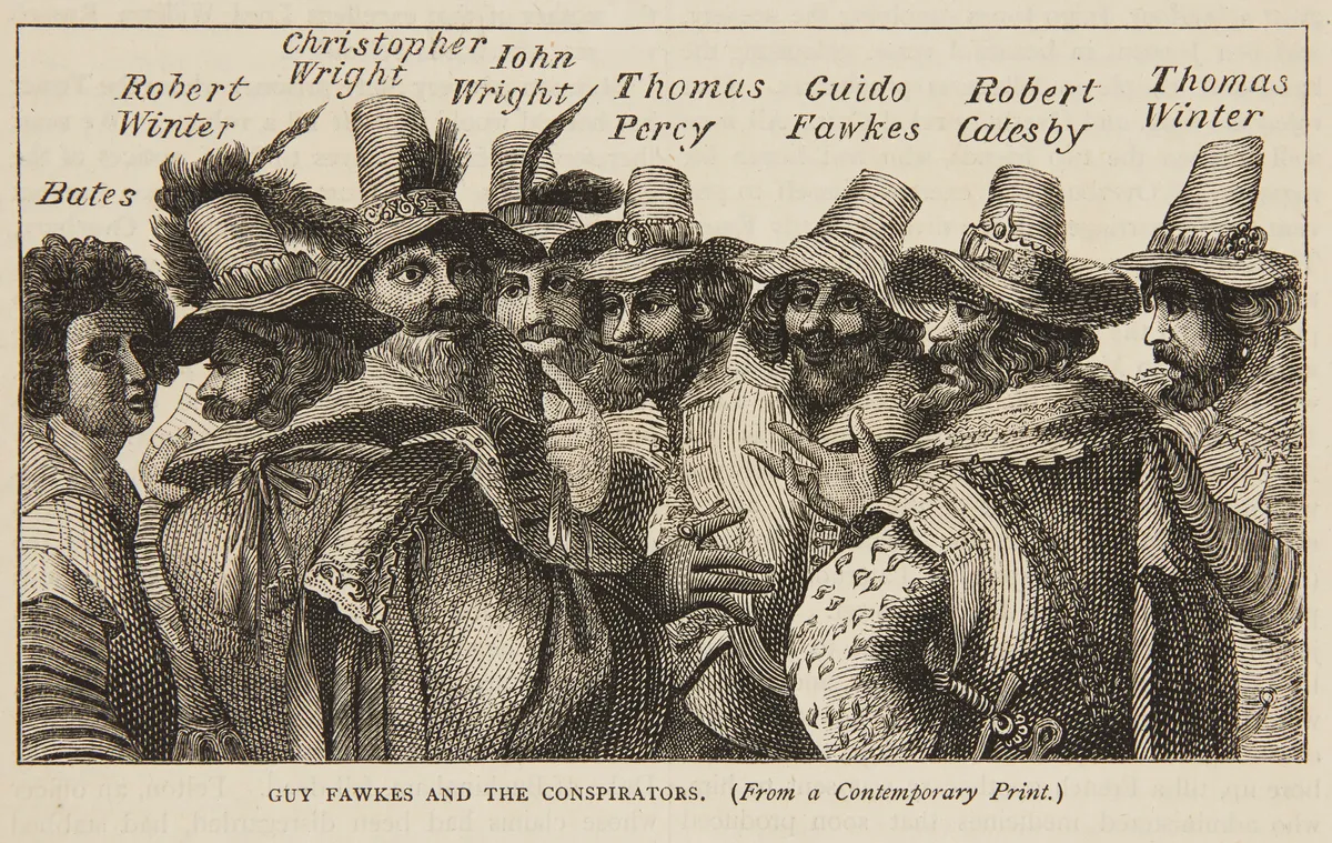 Guy Fawkes and The Conspirators, From a Contemporary Print